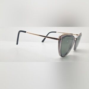 St. Moritz Ciara Black Gold Oval Sunglasses Frames Only